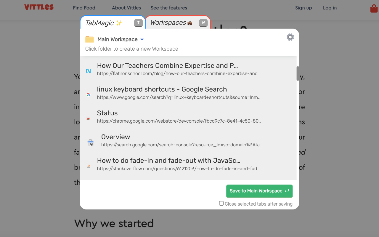 TabMagic - Bookmark & Tab Manager截图1