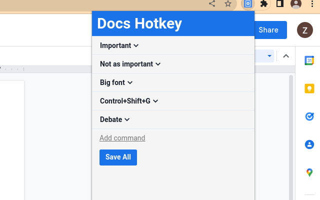 Docs Hotkey截图1
