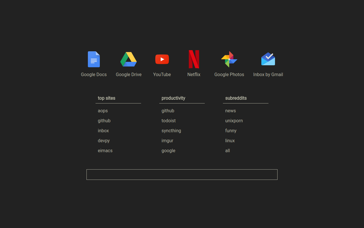 Start Clean New Tab Page截图3