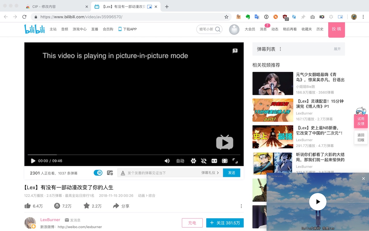 CIP - Picture In Picture (AKA. PIP) player截图1