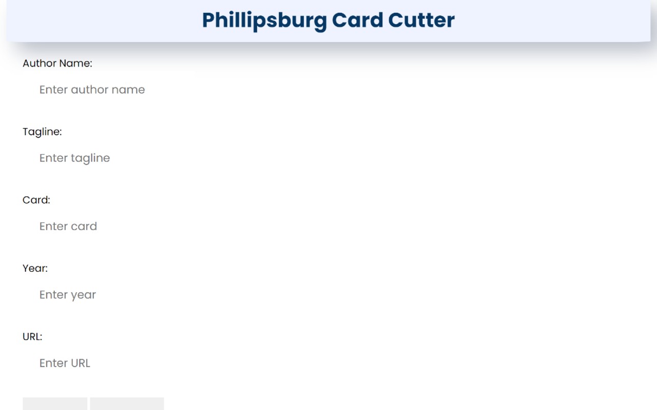Phillipsburg Card Cutter截图1
