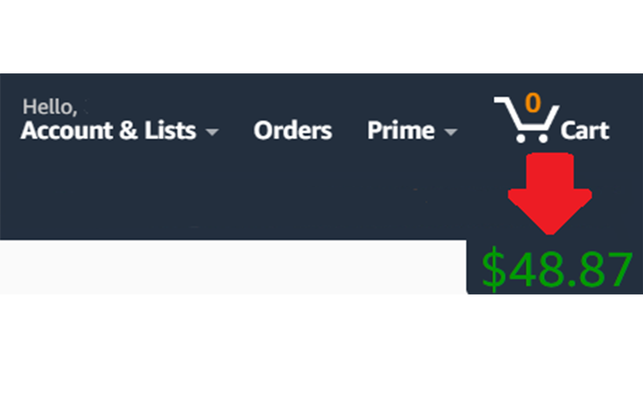 Amazon wishlist subtotal截图1