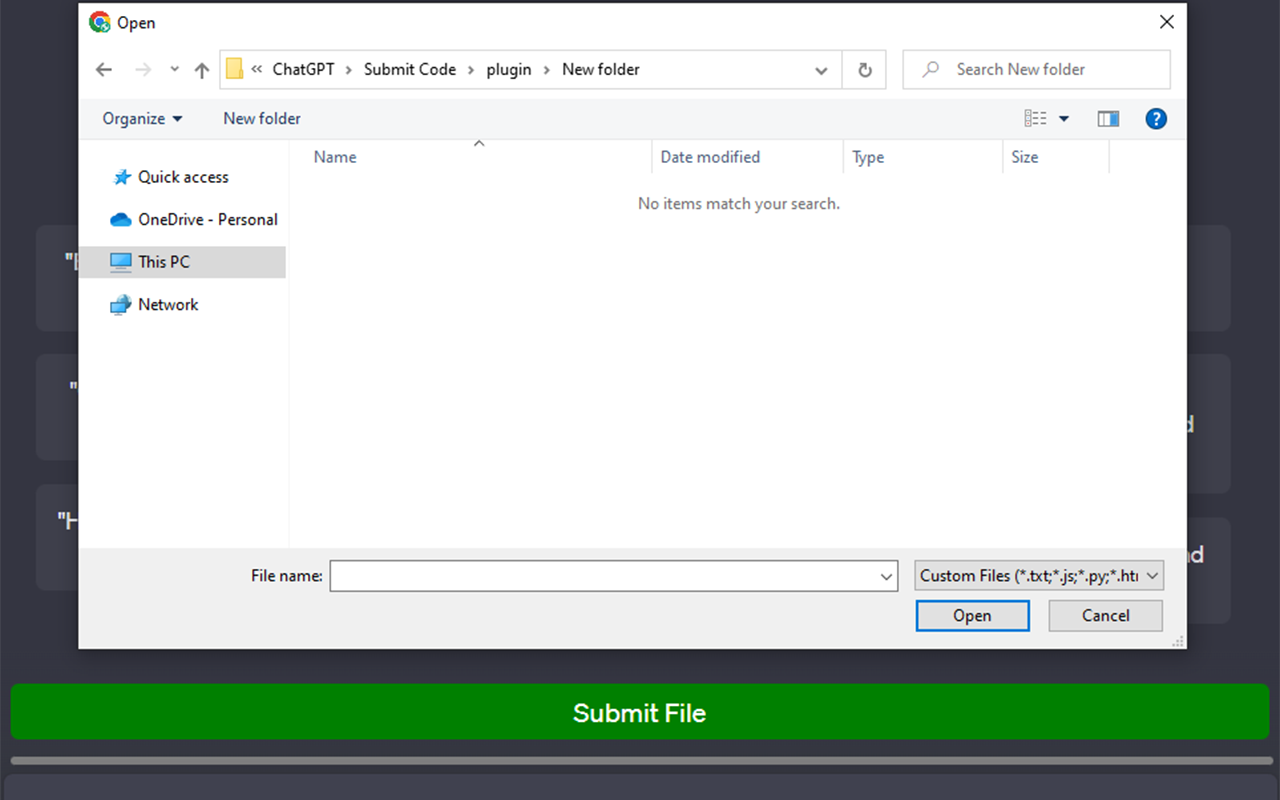 ChatGPT File Uploader截图1