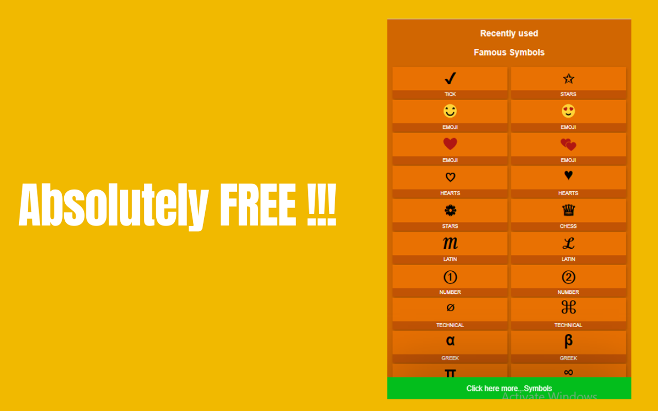 Symbols Copy and Paste截图4