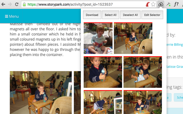 Grabber, easy way to download the images截图1