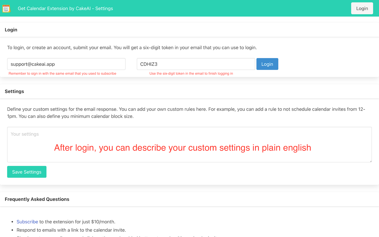 Reply with Calendar Invite by CakeAI截图2