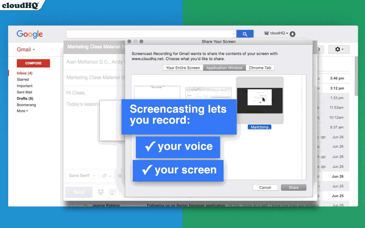 Free Screencast Recording for Gmail截图1