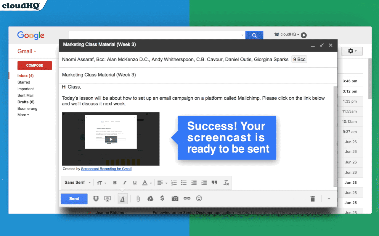 Free Screencast Recording for Gmail截图2