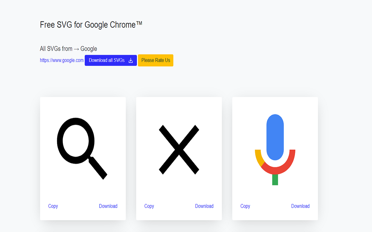 适用于Google Chrome™的免费SVG截图1