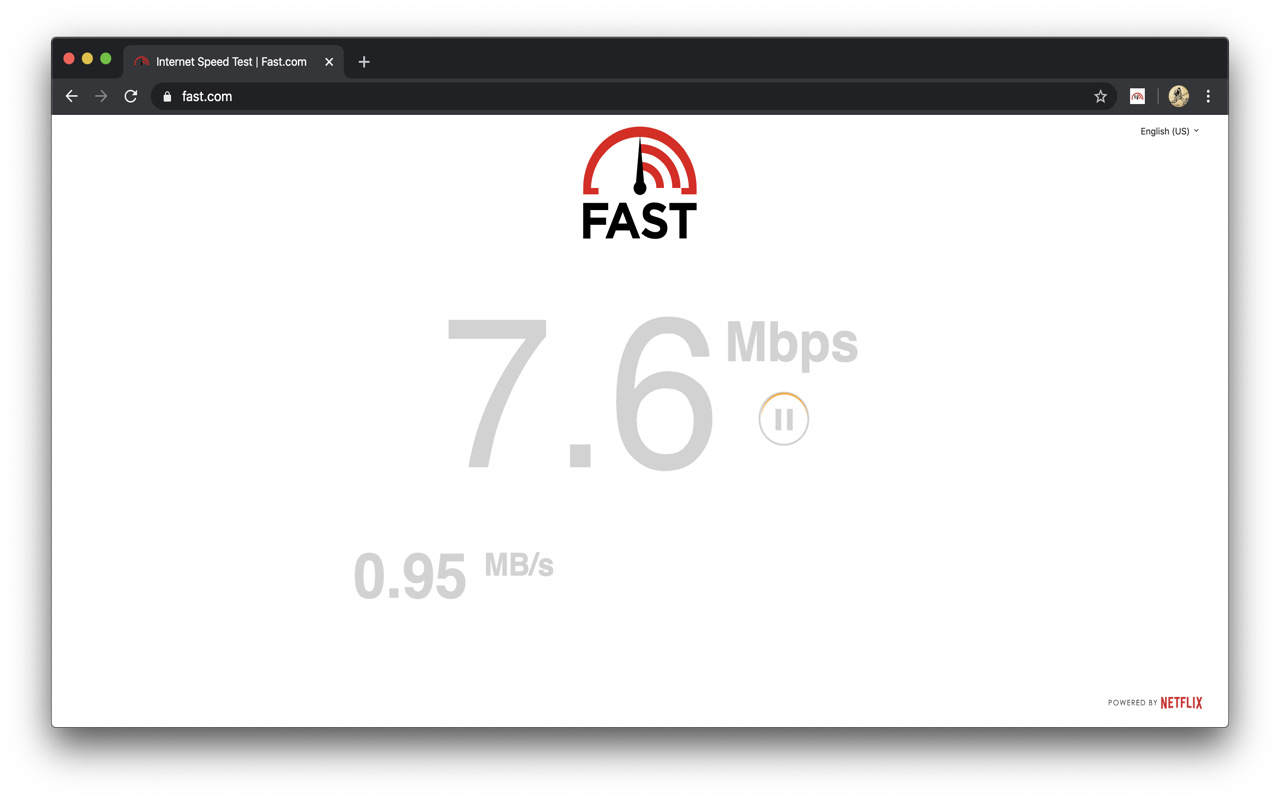 Fast.Com - Display Network Speed in Bytes.截图1