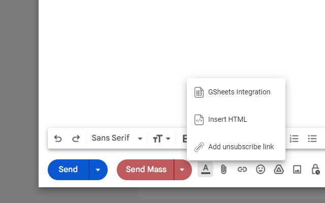 Send Mass Mail + HTML inserter for Gmail截图4