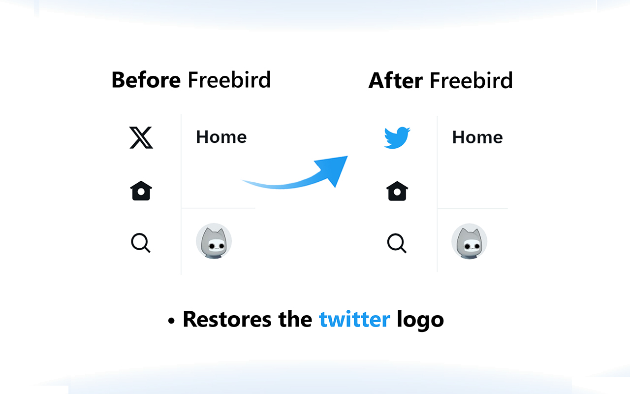 Freebird - X (Twitter) Logo Replacer截图2