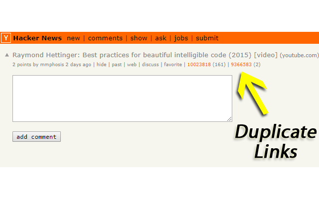 Hacker News Duplicate Detector截图1