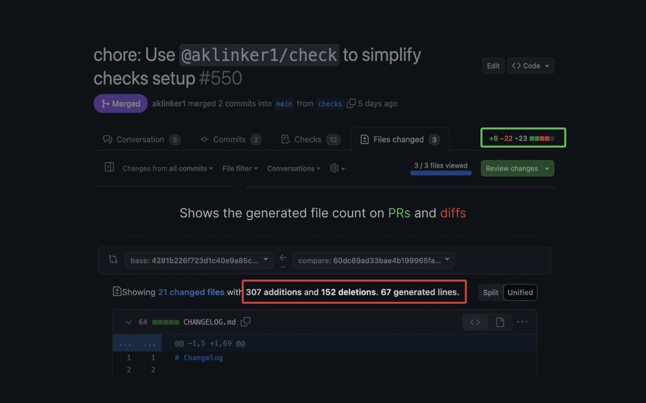 GitHub Better Line Counts截图2