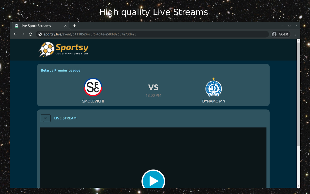 Sportsy - Sport Live Streams截图1