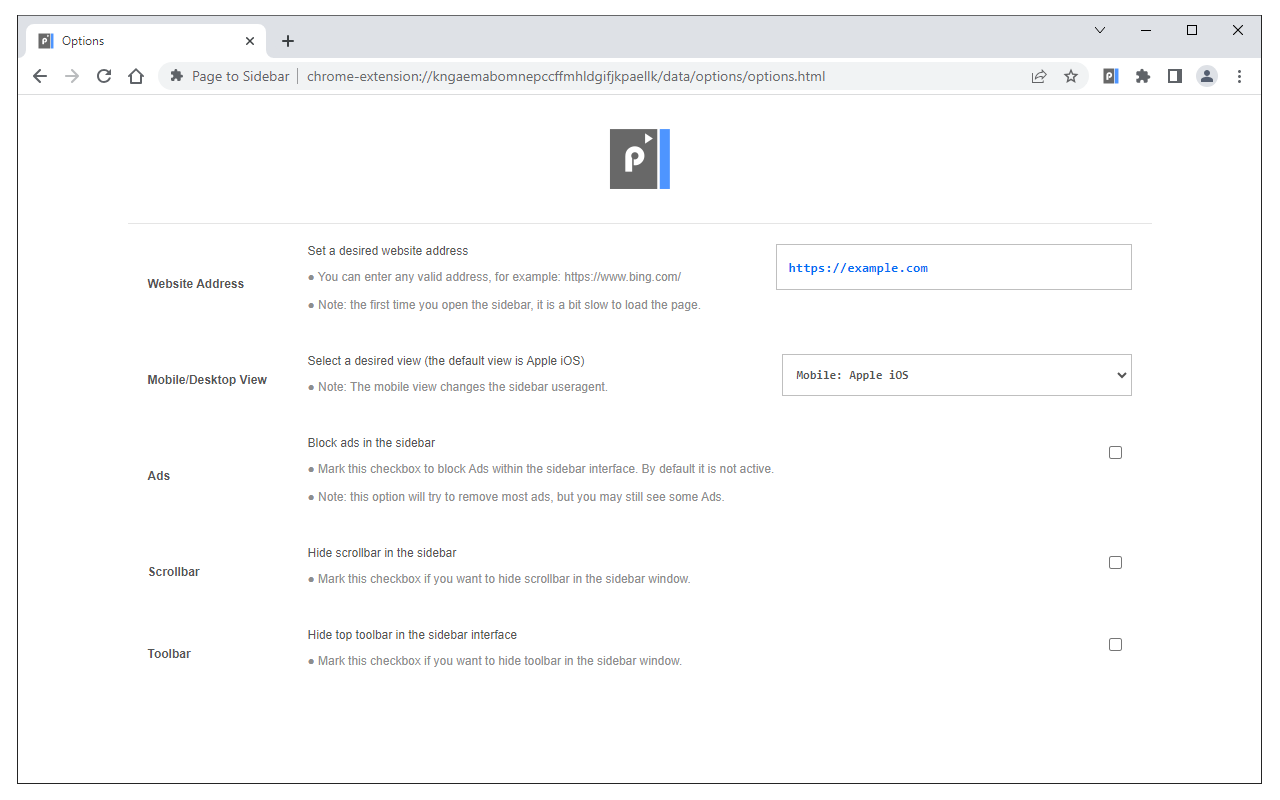 Page to Sidebar截图2
