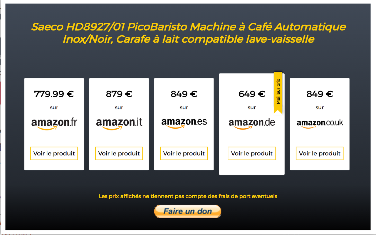 Amazon comparateur截图1