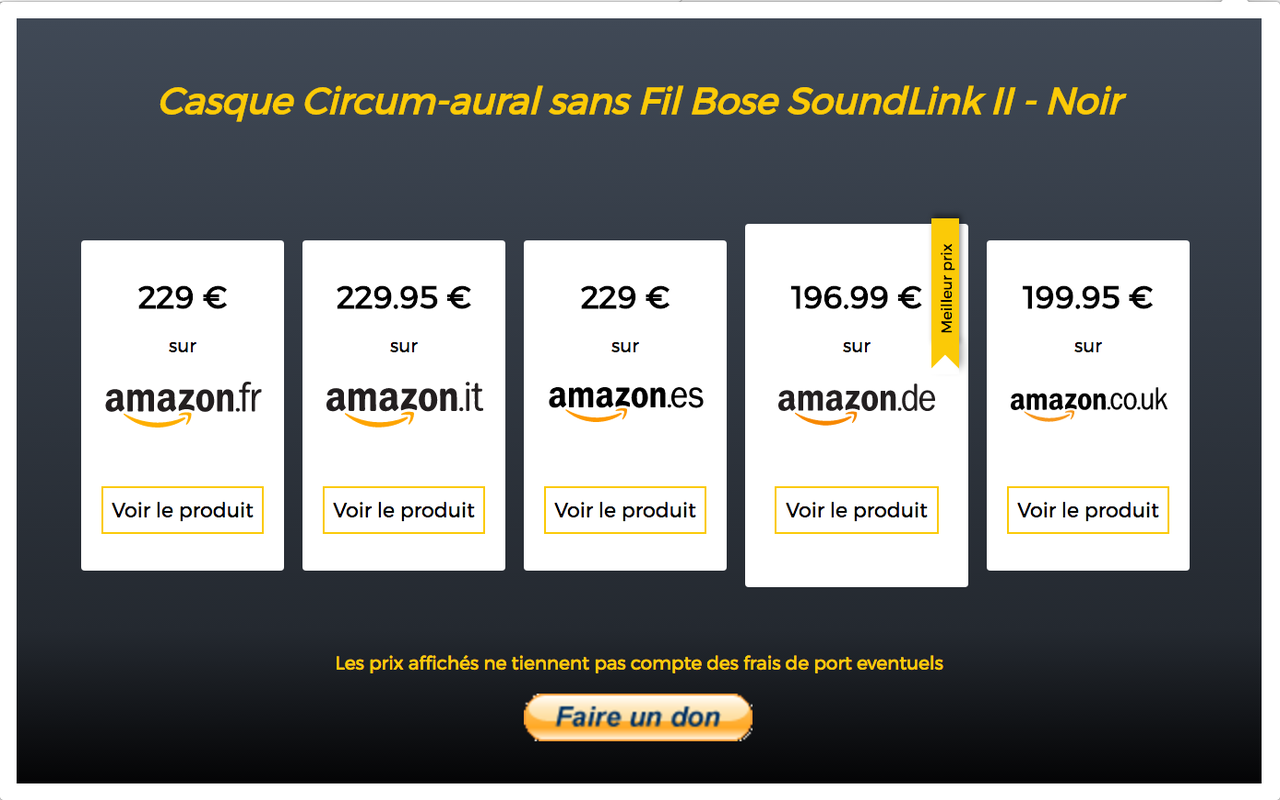 Amazon comparateur截图2