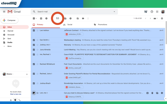 Backup Emails to AWS S3 by cloudHQ截图2