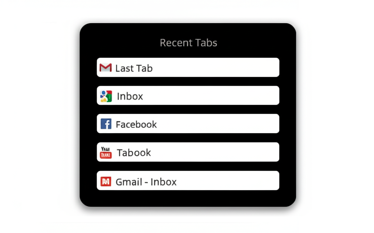 Recent Tabs截图1
