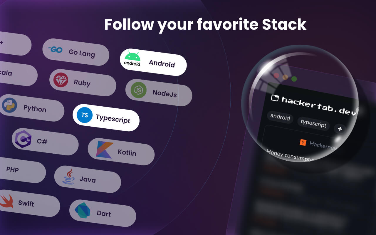 Hackertab.dev - developer news截图1