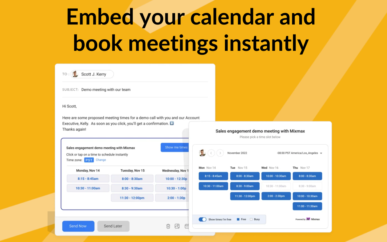 Mixmax: AI-Powered Sales Engagement, Email Tracking and Meeting Scheduling截图3