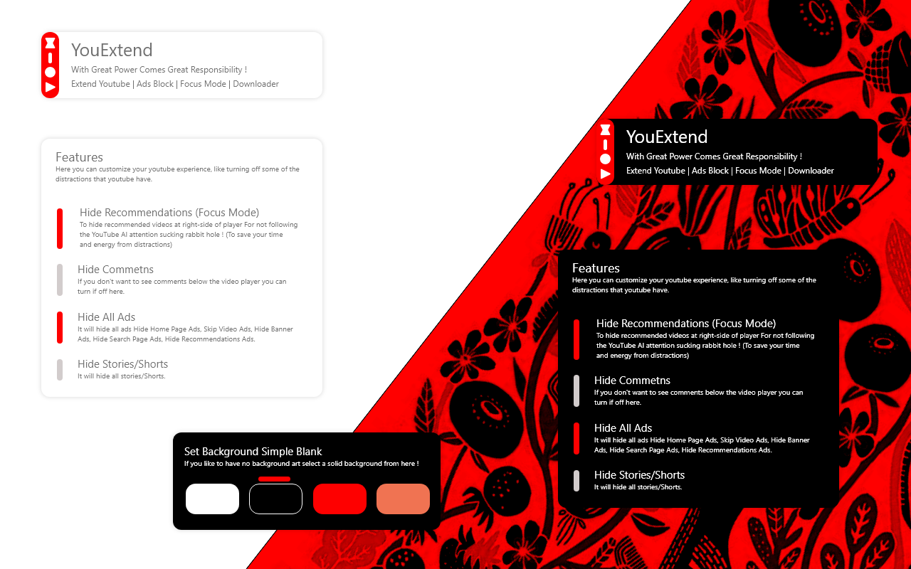 Extend Youtube | Ads Block | Focus Mode截图3