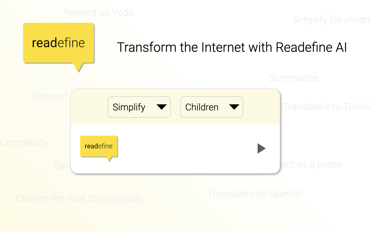 Readefine - Reword the Internet截图1