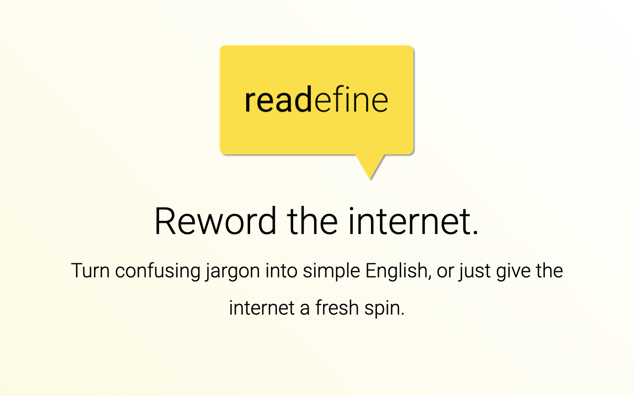 Readefine - Reword the Internet截图3
