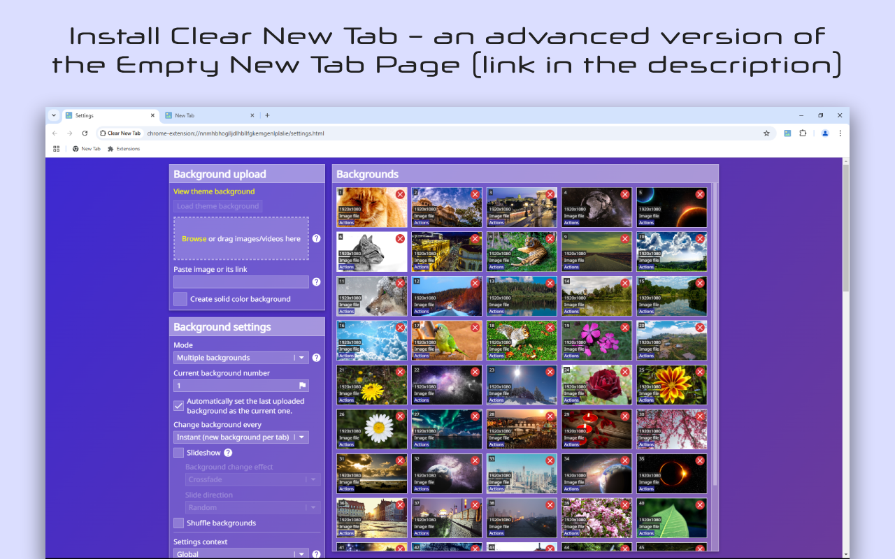 Empty New Tab Page截图2