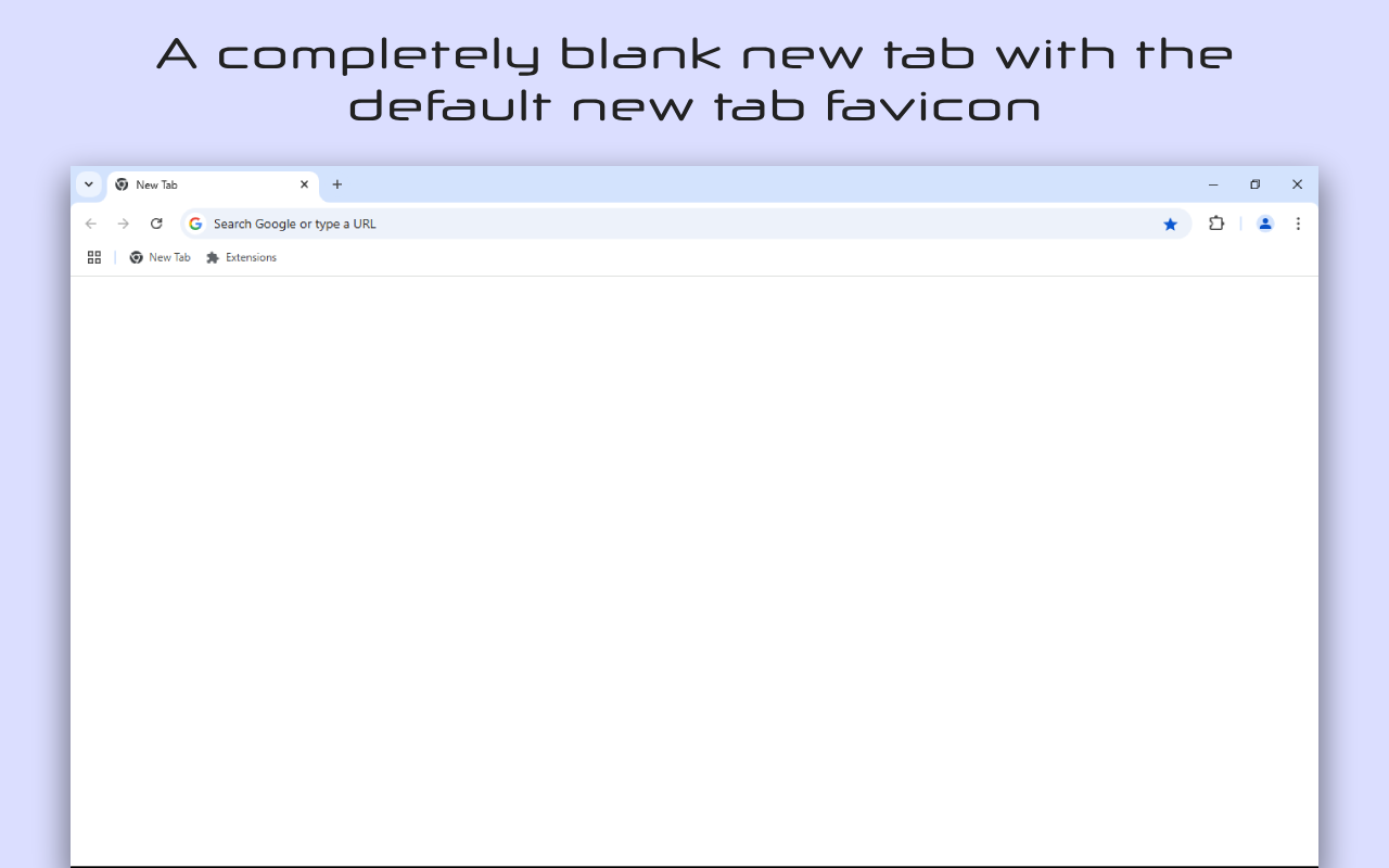 Empty New Tab Page截图3