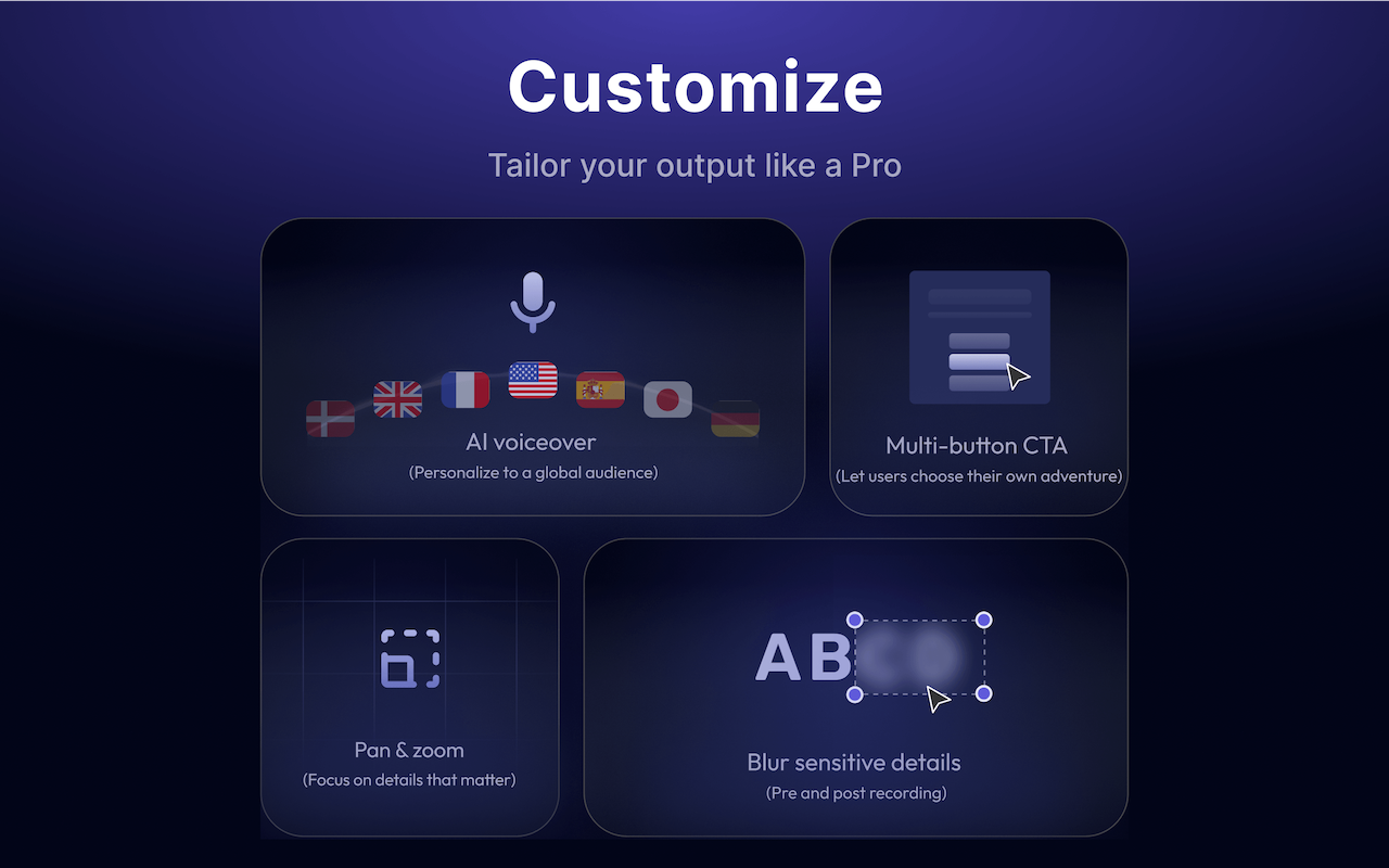 Create interactive demos,videos,how-to guides截图5