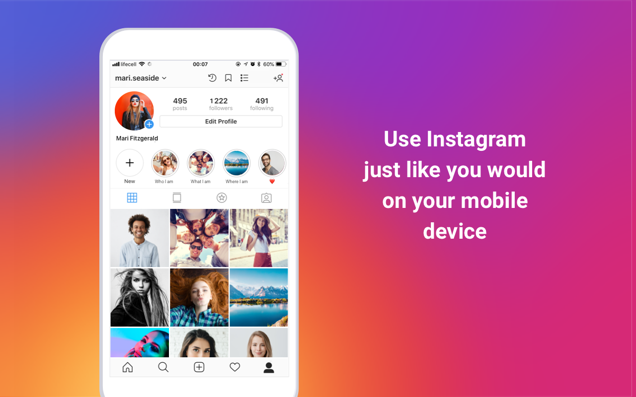 Desktop For Instagram截图1