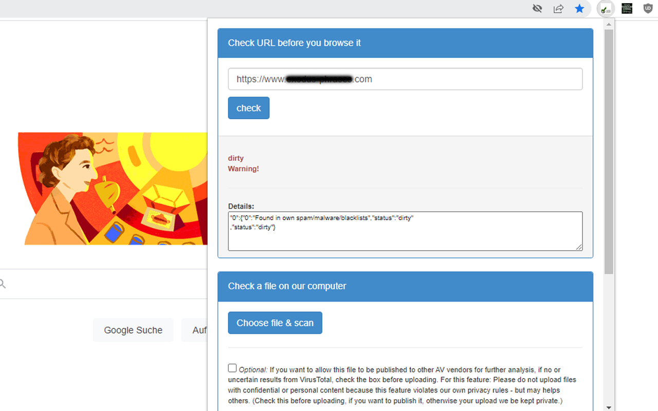ipty.de/av - Virus/Malware Link/File Checker截图2