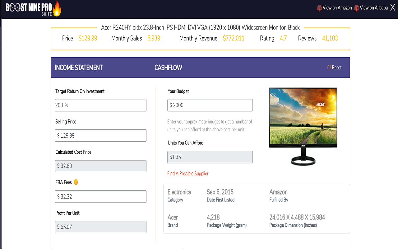 BoostNineProSuite - Product Scanner截图1