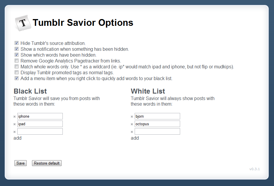 Tumblr Savior截图5