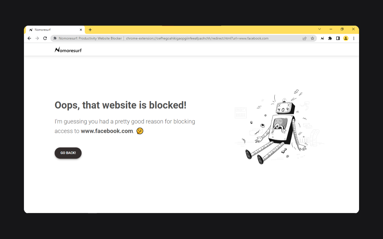 Nomoresurf: Productivity Website Blocker截图2