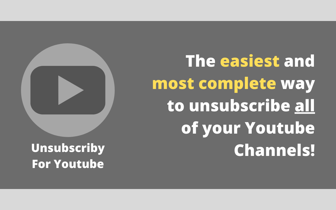 Unsubscriby for Youtube截图2
