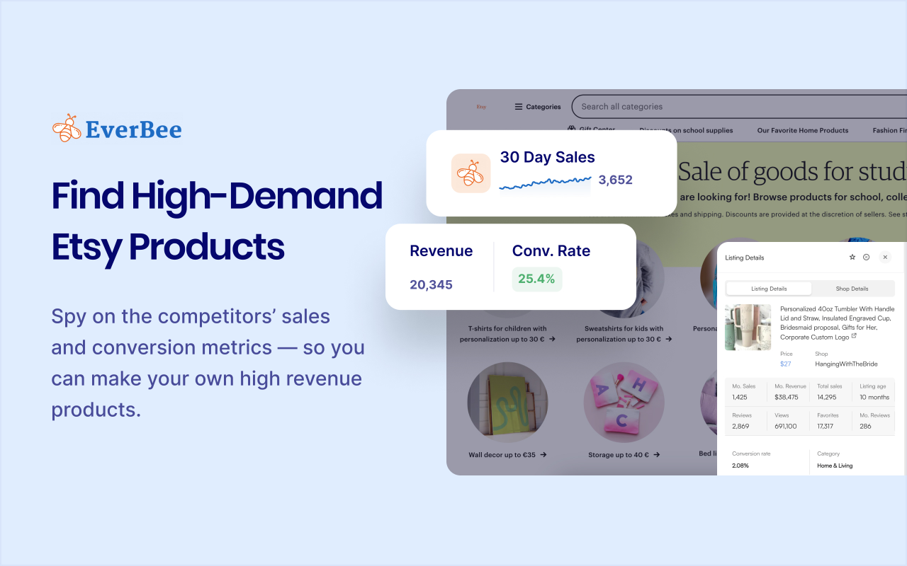 EverBee - Find Best Selling Products on Etsy截图3
