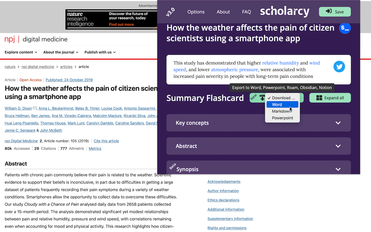 Scholarcy Browser Extension截图3