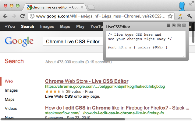 Live CSS Editor截图1