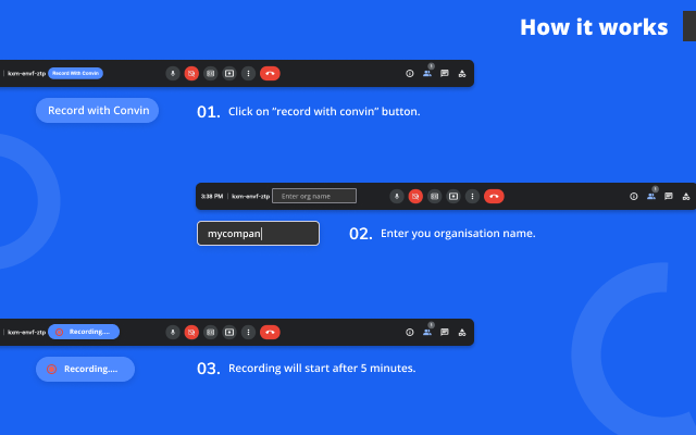 Convin: Video record - Google Meet截图3