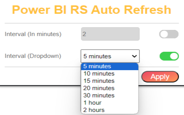 Power BI RS Refresh截图2
