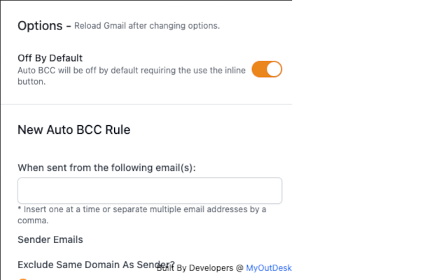 Gmail Auto BCC截图1