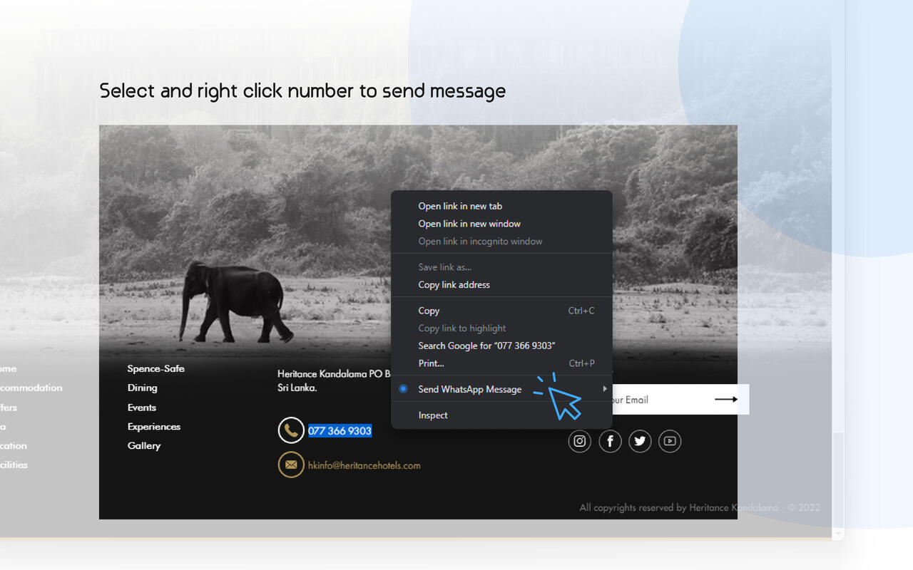 Orso- Send message without saving contact截图2