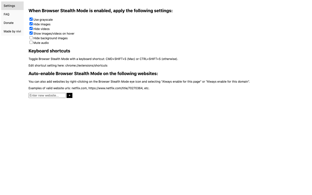 Browser Stealth Mode截图2