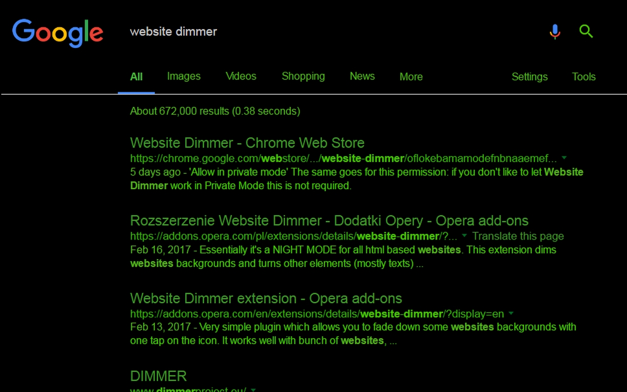 Website Dimmer截图2