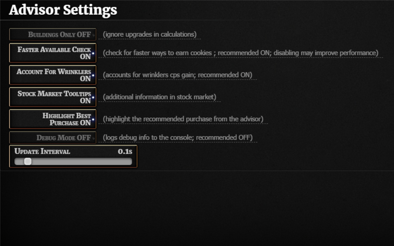 Cookie Clicker Advisor截图2