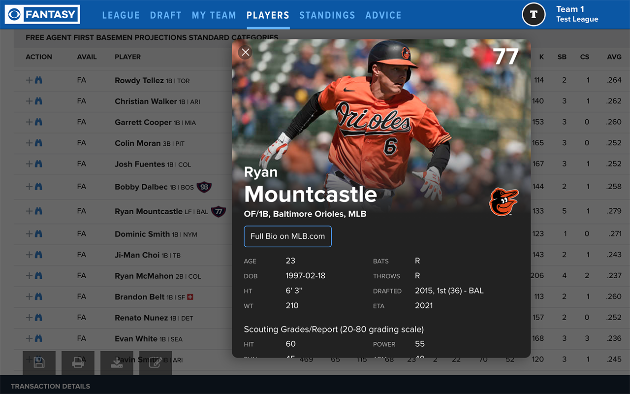 Fantasy Baseball Top Prospect Finder截图2