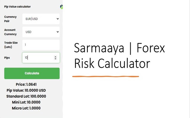 Forex Risk Calculator截图1